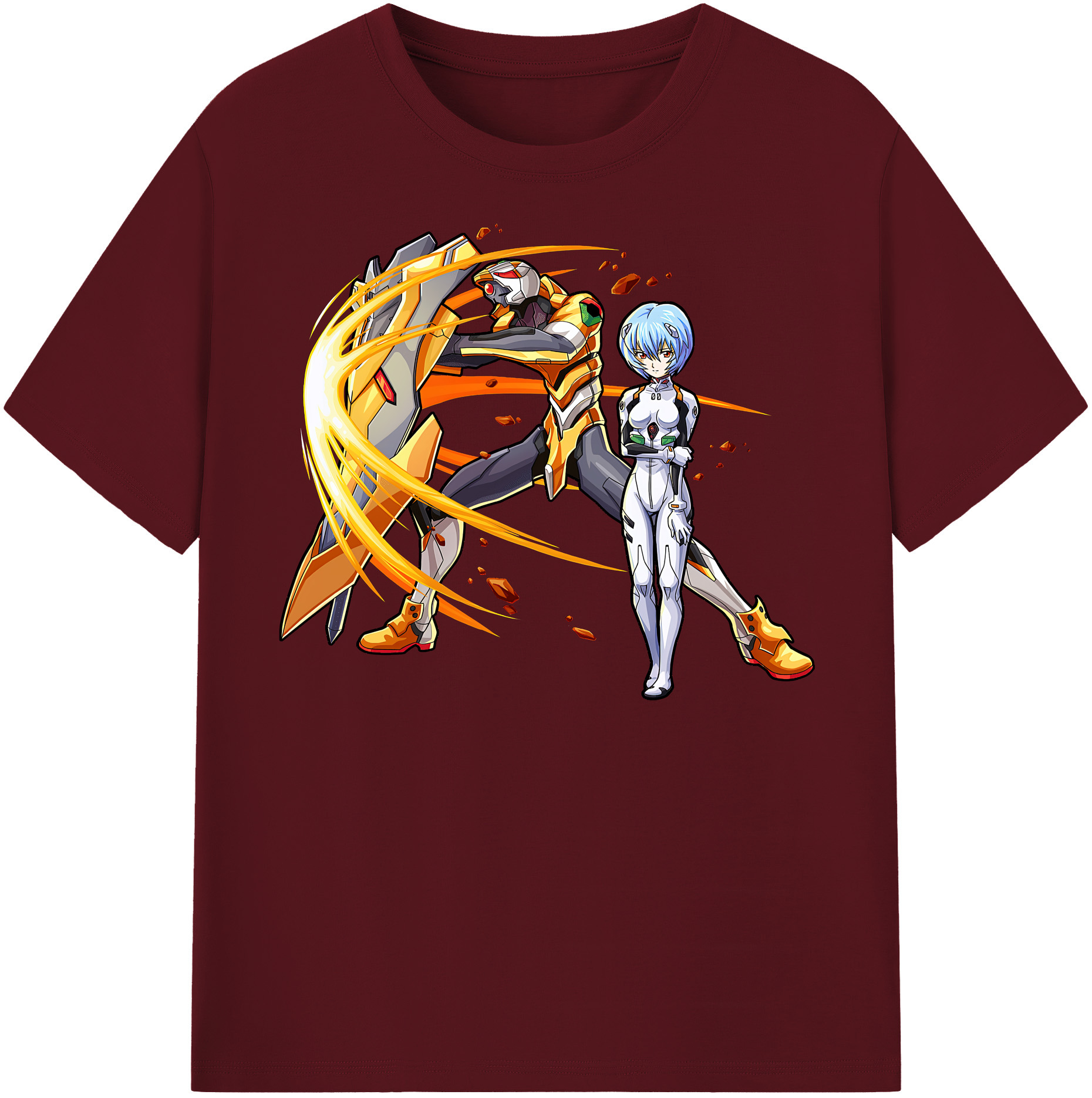 （画像用） EVA 新世紀エヴァンゲリオン 綿100％半袖Tシャツ（フロントプリント）